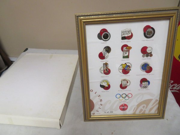 Coca Cola 1996 Olympics Limited Edition Pin Set .Number 74 Of 500 Issued