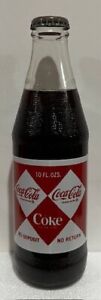 1967 Diamond Coca Cola  10 oz Coke Bottle Excellent