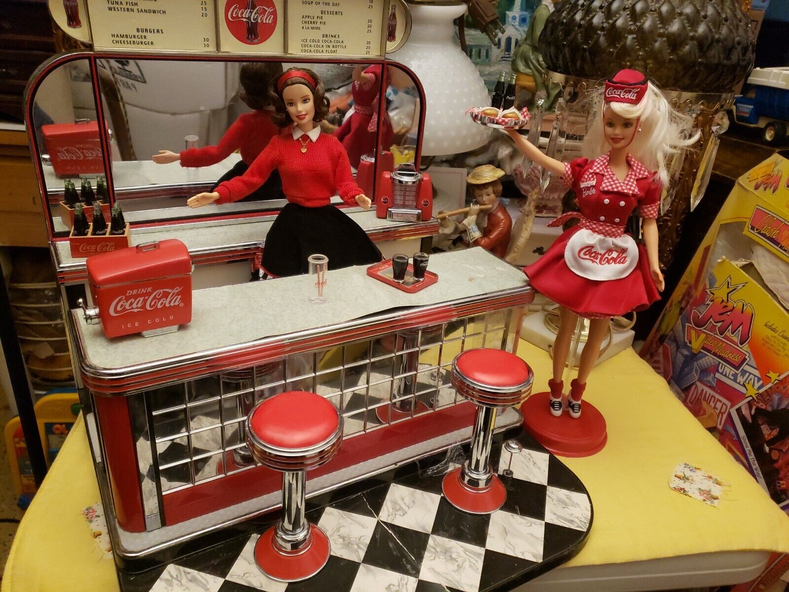 Barbie & barbie  Coca-Cola Soda Fountain Set