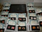 RARE Bradford Exchange COCA-COLA Enameled Pin Collection W/ Custom Display Case