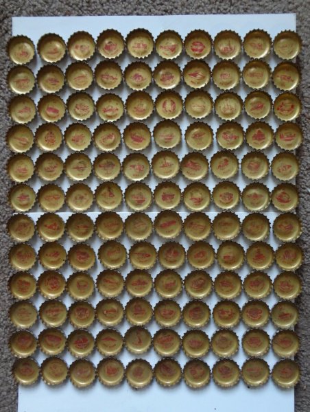 ?1964-65 Coke Coca Cola NEW YORK WORLD'S FAIR Bottle Caps Complete Set of 120
