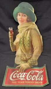 New Listing1923 Coca Cola Antique Cardboard Rare Advertising Display! Found Inside a Wall!
