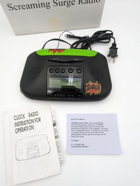 Vintage 1990s Coca Cola Surge Promo Screaming Surge Radio New Rare Surge Soda