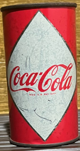 ULTRA RARE 1959 TEST MARKET COCA COLA DIAMOND CAN UNOPENED!!! READ!