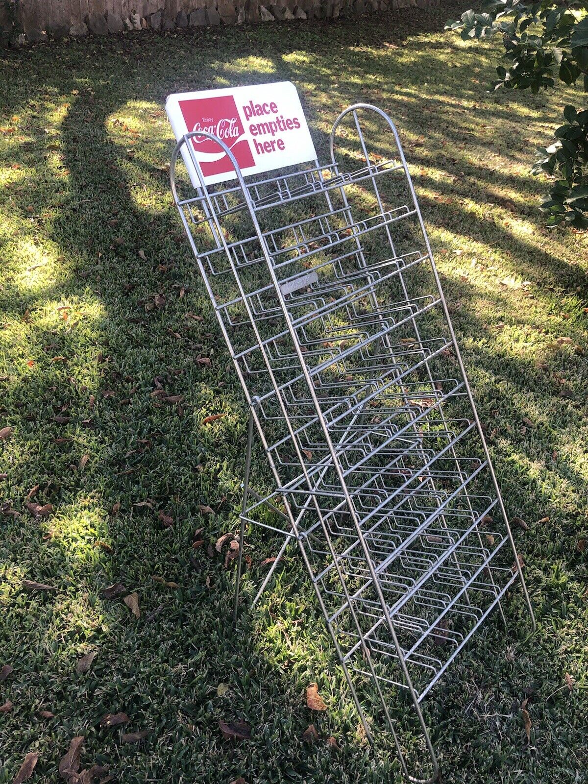 Coca-Cola Empty Bottle Wire Rack Kasper Wire Works. Shiner,Texas Soda Pop