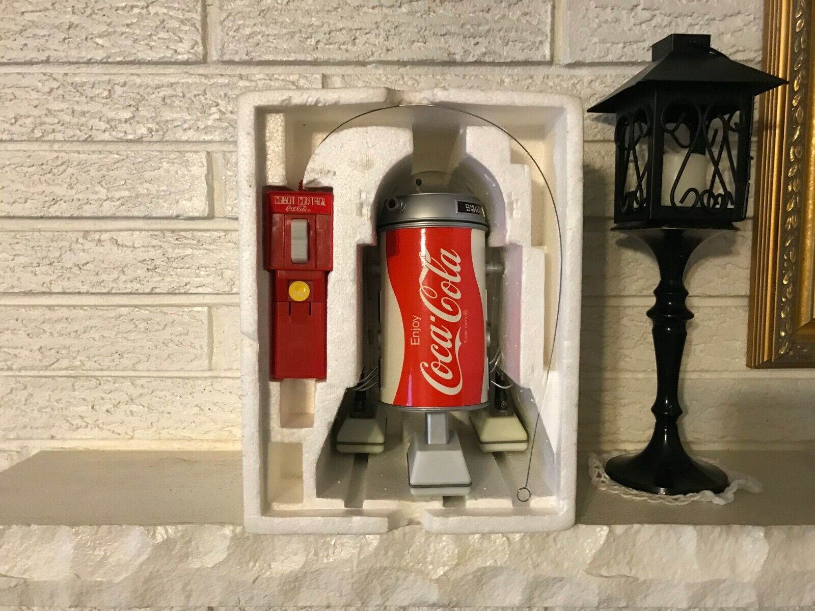 Vintage 1970's Coca-Cola Cobot R2-D2 Remote Control Robot Toy w box
