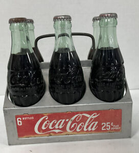 Vintage 1950’s Coca Cola Metal Aluminum 6-Pack Bottle Carrier Holder