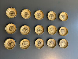 1971 Coca-Cola NASA Apollo Space Missions Bottle Caps Complete Set 1-15