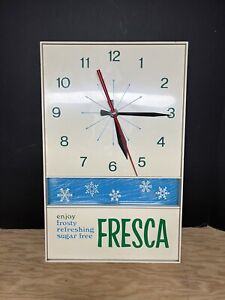 Vintage Fresca Clock Sign Sugar Free Soda Coca Cola Company Neon Products Inc