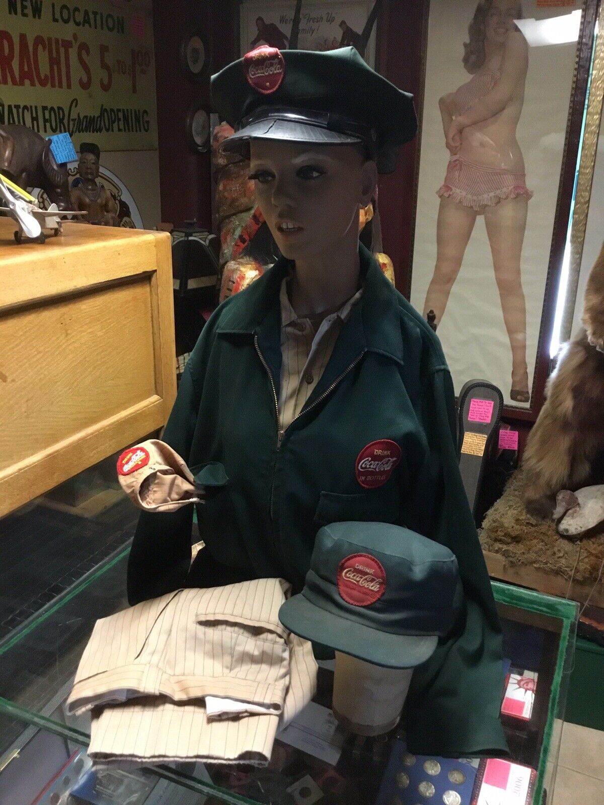 Rare 1950s Original Coca Cola Delivery Driver Uniform Shirt Pants, Jacket Hat’s.