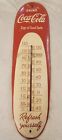 Vintage Coca-Cola Coke "Cigar" Thermometer w/ recorded temperatures from 70s80s