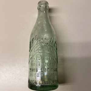 Straight Side Wright's C.E.W Greenwood Miss Mississippi Coca Cola Coke Bottle