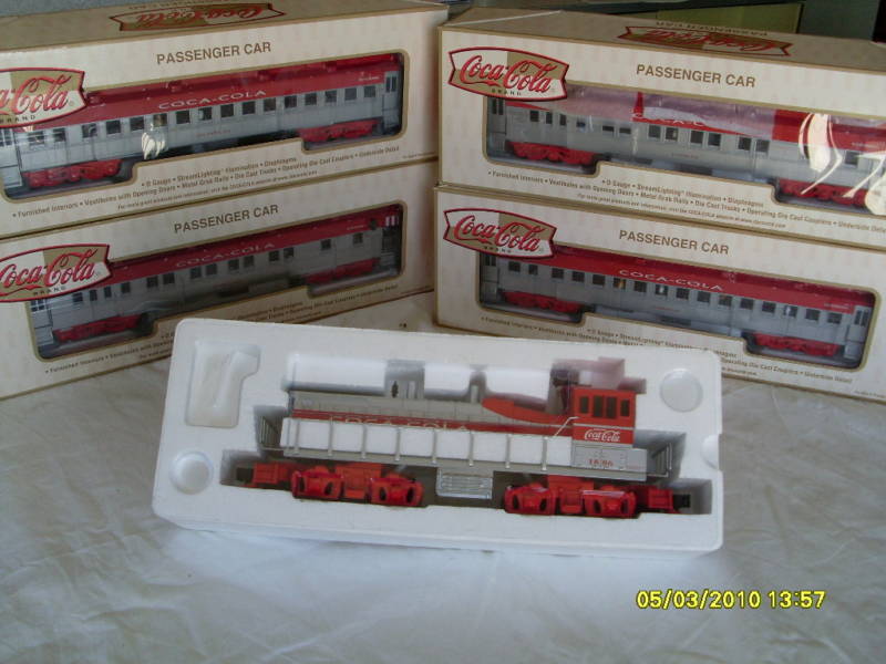 NIB K-LINE COKE COCA COLA  PASSENGER TRAIN SET