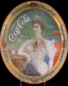 Rare! Original Lillian Nordica 1904/1905 Coca Cola Serving Tray