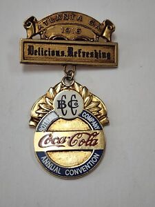 Antique 1916 Atlanta GA Coca Cola  Annual Convention  Bottling Company Pin