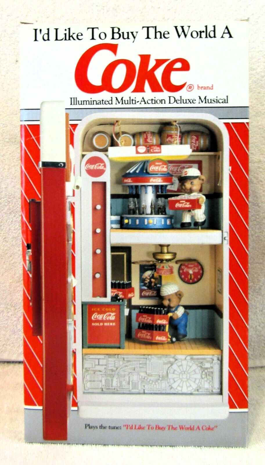 New Coca-Cola Illuminated Multi-Action Deluxe Musical I'd Like To Buy The World