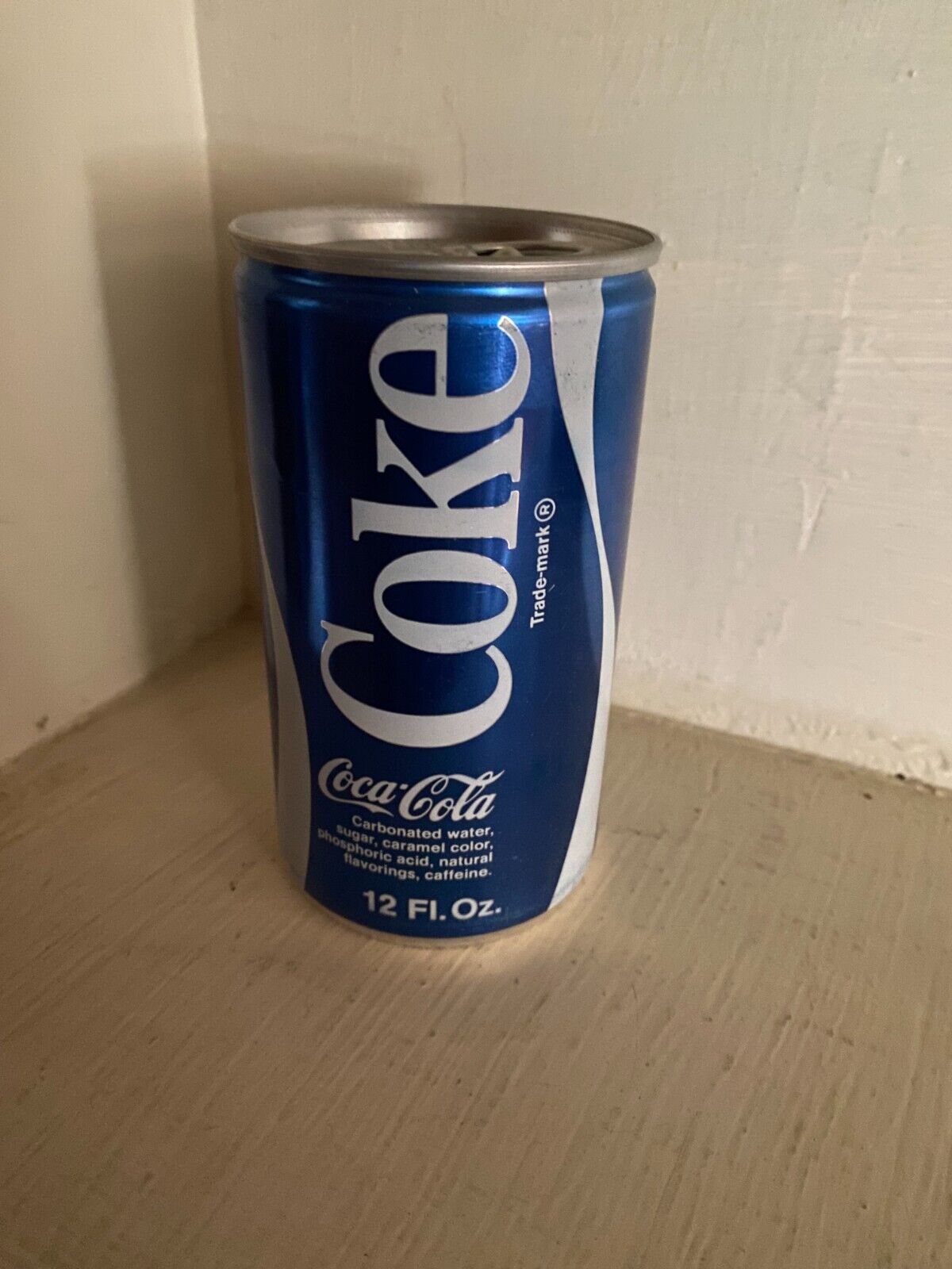 Rare Blue Coke - Coca Cola Prototype Test Pull Tab Soda Can 1973   #2