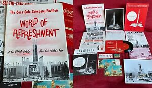 Coca-Cola 1964 1965 New York World's Fair Press Media Folders PC, Record Photos