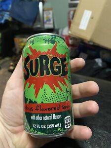 Surge Soda Discontinued 12oz can Collectible Energy Coca Cola Vintage 90s Retro