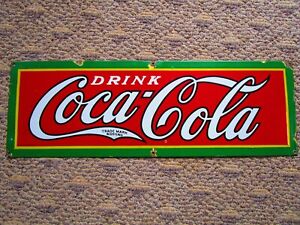 Vintage Coca Cola Porcelain Sign NESCO INC. SIGN