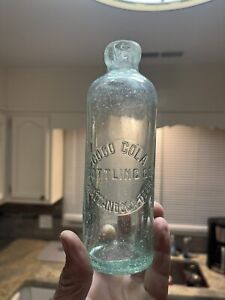Antique COCA COLA HUTCH Bottle C1900 Glass Dixie, Misspelled COCO Chattanooga,tn