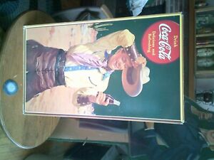 1941 COCA-COLA CARDBOARD FEATURING COWBOY