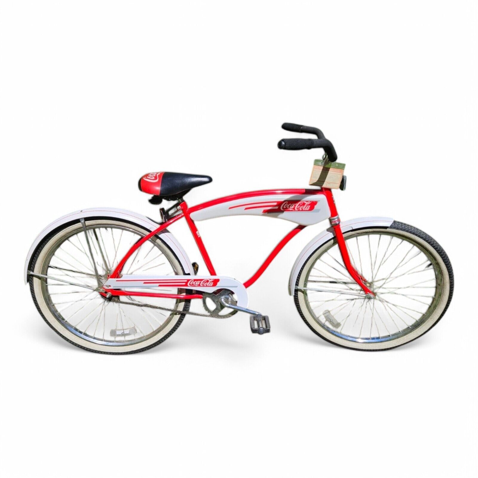 Coca Cola 1982 Huffy Bicycle Beach Cruiser with Original Lechmere Store Tag 26"