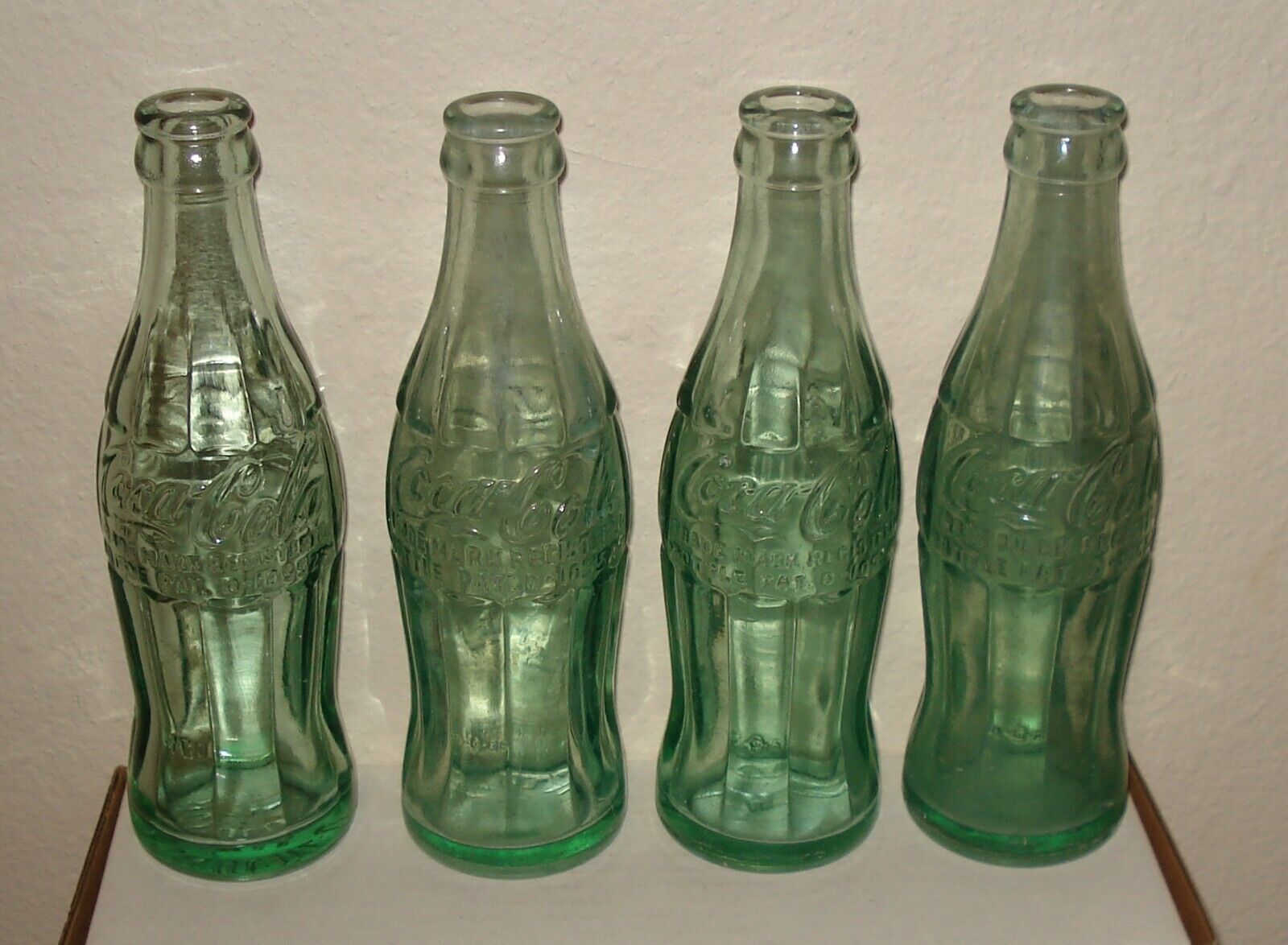 Four Different Pat. D 105529 Coca-Cola Bottles - Hawaii