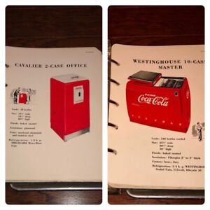 Antique 1940s Marshall TX Texas Coca Cola FULL Salesman Binder Coke Machines Etc