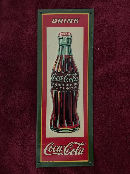 Coca Cola - Original 1931 Small Tin Sign