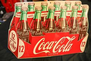 1954 Coca Cola 12 Pack Sign