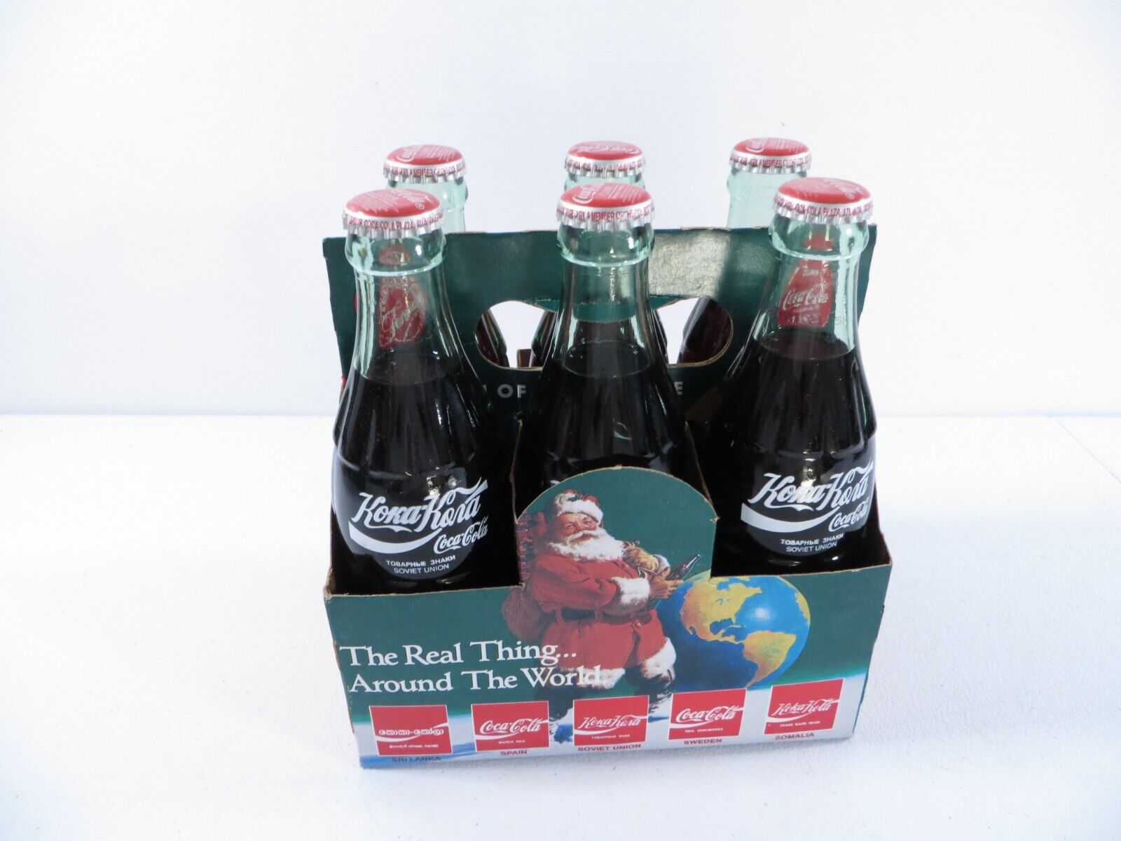 Vintage Unopened Koka-Kona Coca-Cola Soviet Union 6.5 oz Glass Bottle 6-Pack
