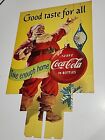 Cardboard 1954 Santa  Coca Cola