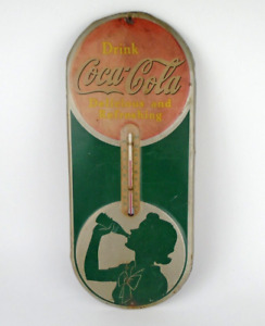 Drink Coca Cola Thermometer Silhouette Girl Deco Lady Drinks Soda Advertising