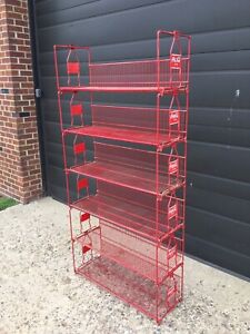 Vintage Coca Cola Coke Classic Soda Shelf Store Display Metal Rack One Of Six