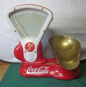 COCA COLA Model 405 CA Toledo Scale Company Super Rare 1920's Candy Fan Scale~NM