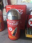 Round Top Coca Cola ICE COLD Trash Can SS TOP 12 Gal. 29" Tall