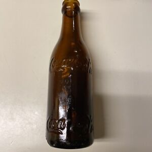 Amber Holly Springs MS Coca Cola Coke Bottle  W/ Arrow-ROOT-chip Bottom