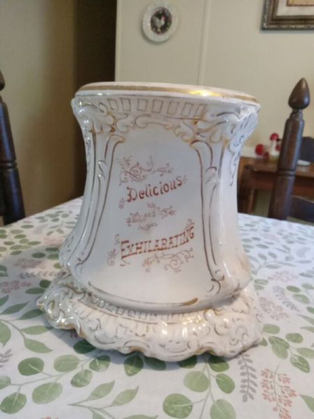 Antique Wheeling Pottery Coca-Cola Syrup Dispenser Base