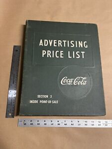 RARE ORIGINAL VINTAGE 1957 COCA-COLA SODA POP ADVERTISING PRICE LIST BOOK