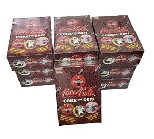 Wholesale Lot 10 Coca Cola Coke Caps Pog Game Vtg Factory Sealed Pack Box 1995