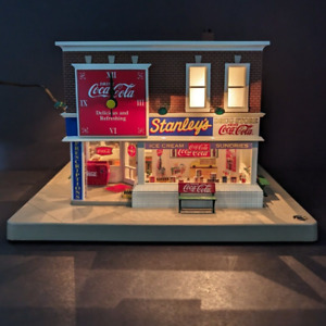 Danbury Mint Coca-Cola Corner Drug Store Clock - Read Description for Details