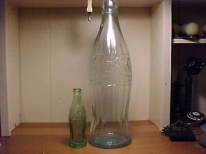 COCA-COLA HUGE 20'' STORE DISPLAY ADVERTISING BOTTLE. DEC.25,1923. VINTAGE.NICE!