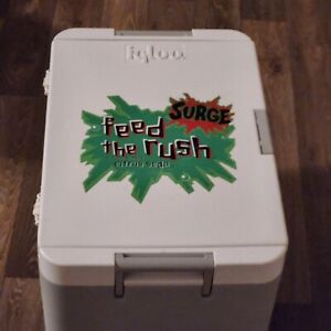 Vintage Coca Cola Surge Feed The Rush Promo Igloo Cooler New Unused Great Shape