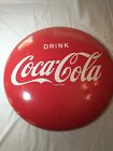 Rare Super Clean Excellent Original COCA-COLA 24" BUTTON Vintage COKE Cola SIGN