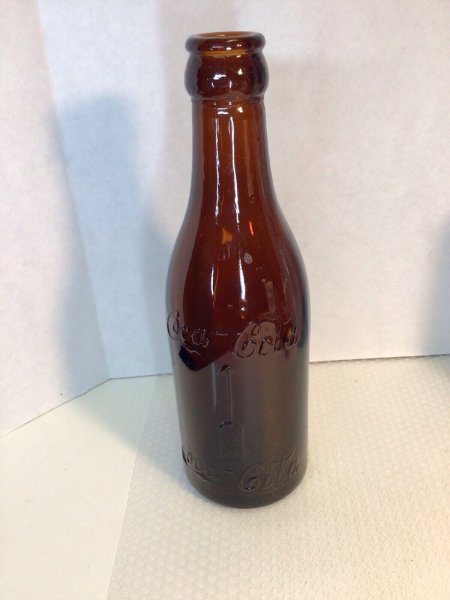Coca Cola Double Arrow Coke Amber Brown Vintage Memphis Tenn 6 1/2 Ozs Bottle