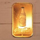 1976 Louisville Coca-Cola Gold Gilt 1 oz 75th Anniversary .999 Fine Silver Bar