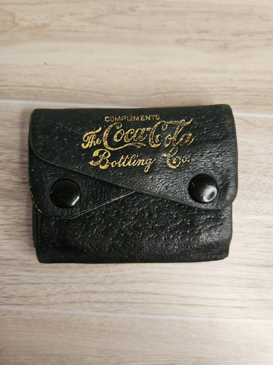 New ListingRare Antique Coca-Cola Leather Tri-fold  Wallet From Around 1919