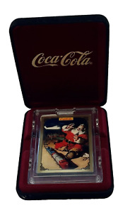 Rare artist proof Santa Coca-Cola Gold Collect-a-card 1995