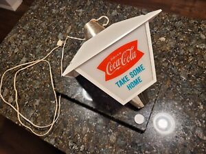 Rare Vintage 1960s Coca-Cola Rotating Light Advertising